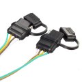 1x 45cm Trailer Splitter 2-way 4pin Harness Male Female Connector Tailgate Light Bars Wiring Adapter