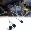 1x 45cm Trailer Splitter 2-way 4pin Harness Male Female Connector Tailgate Light Bars Wiring Adapter