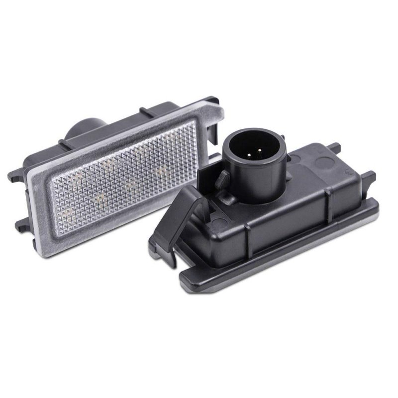 Led License Plate Light Assembly For 2014 To 2020 Wk2 Waterproof White Polycarbonate Lens Rear Lamp Part Number 04-ns-034402jp