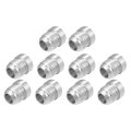 Car Auto 12an Male Weld On Fitting Bung Hose Adapter Fuel Oil Aluminum Alloy Silver Tone Pack Of 10 