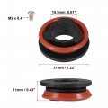 X Autohaux 2pcs H11 Led Headlight Adapter Base Bulb Sockets Retainer Holder Universal For Car Black