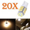 Ocpty Instrument Panel Lights 168 184 192 193 259 280 285 447 464 501 T10-42-3528-smd-warm-white 20pcs