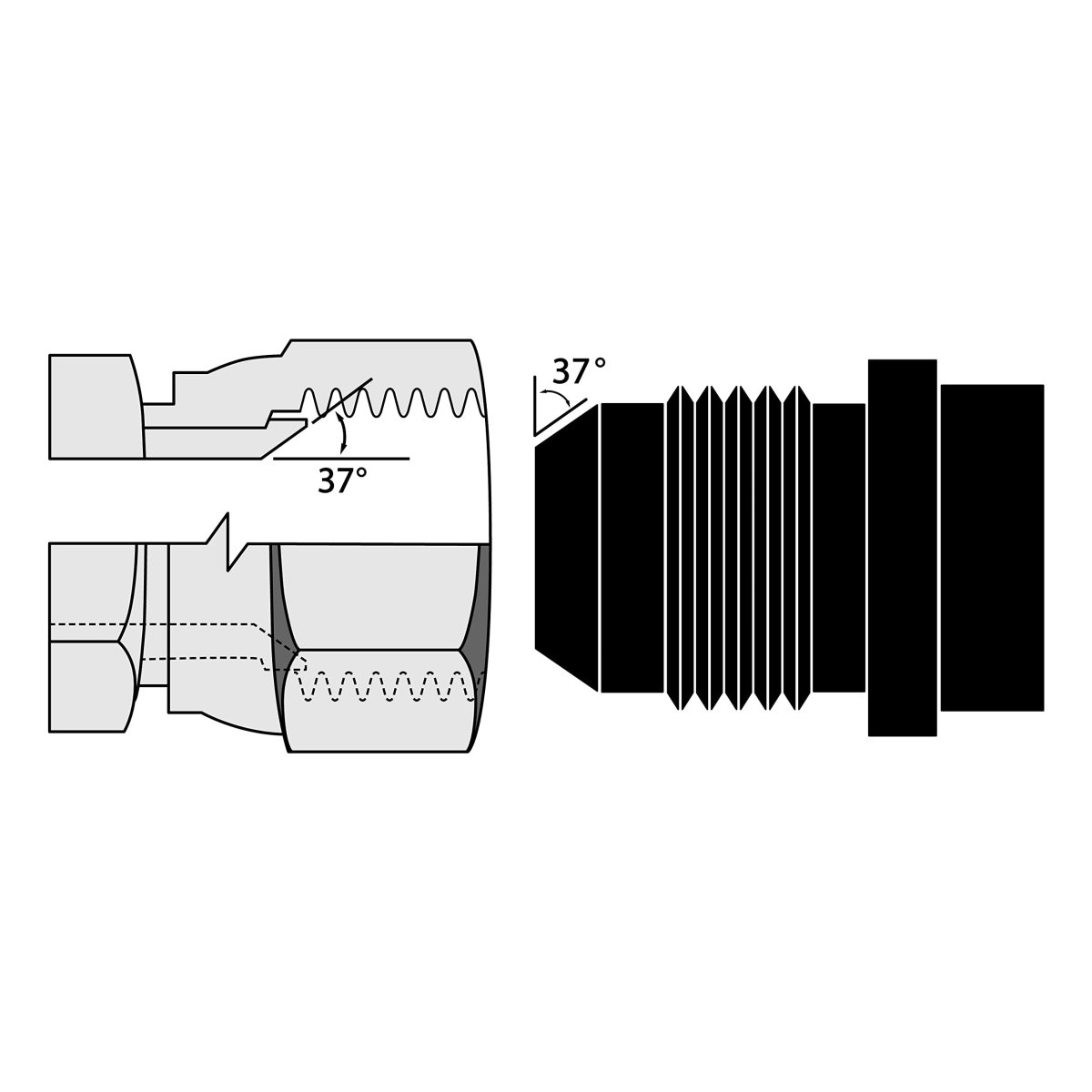 An8 Weld On Bung Aluminum Male Flare Weldable Fuel Tank Fitting Jic-8 An 3 4-16 Thread Hose Adapter Connector 4