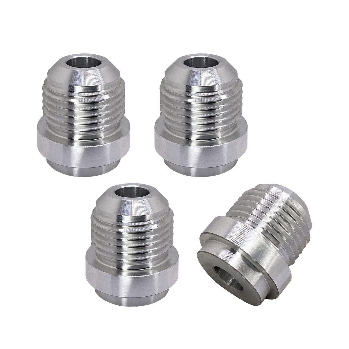An8 Weld On Bung Aluminum Male Flare Weldable Fuel Tank Fitting Jic-8 An 3 4-16 Thread Hose Adapter Connector 4