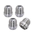 An8 Weld On Bung Aluminum Male Flare Weldable Fuel Tank Fitting Jic-8 An 3 4-16 Thread Hose Adapter Connector 4 