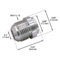 An8 Weld On Bung Aluminum Male Flare Weldable Fuel Tank Fitting Jic-8 An 3 4-16 Thread Hose Adapter Connector 4