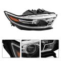 Antuko Headlamp Assembly Halogen Projector Headlight Black Housing Right Side Replacement For 2016-2019 Taurus
