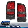 Tail Light Taillight Assembly Pair W O Bulbs For Dodge Ram 1500 Truck 1994-2001 Ram 2500 3500 1994-2002 55055264ac 55055265ac