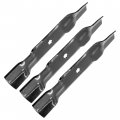 Caltric 3 Deck Blade Compatible With John Deere La145 La155 La165 X140 X165 Z245 Z25 Gx21784 Gy20852