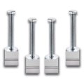 Truck Tool Box Mounting Kit Comes With Fastening Nuts For Mount J Hook Toolbox Pickup Silver 
