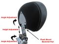 Detachable Adjustable Sissybar W Backrest Luggage Rack For 05 Blvd C50 M50 01 Intruder Volusia Vl800
