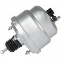 Ocpty 7 Dual Power Booster Chrome Finish Universal Hot Rod Street Brake