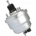 Ocpty 7 Dual Power Booster Chrome Finish Universal Hot Rod Street Brake