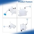 White Windshield Washer Fluid Reservoir Tank With Pump Replacement For Murano 2015-2018 28910-5aa0a