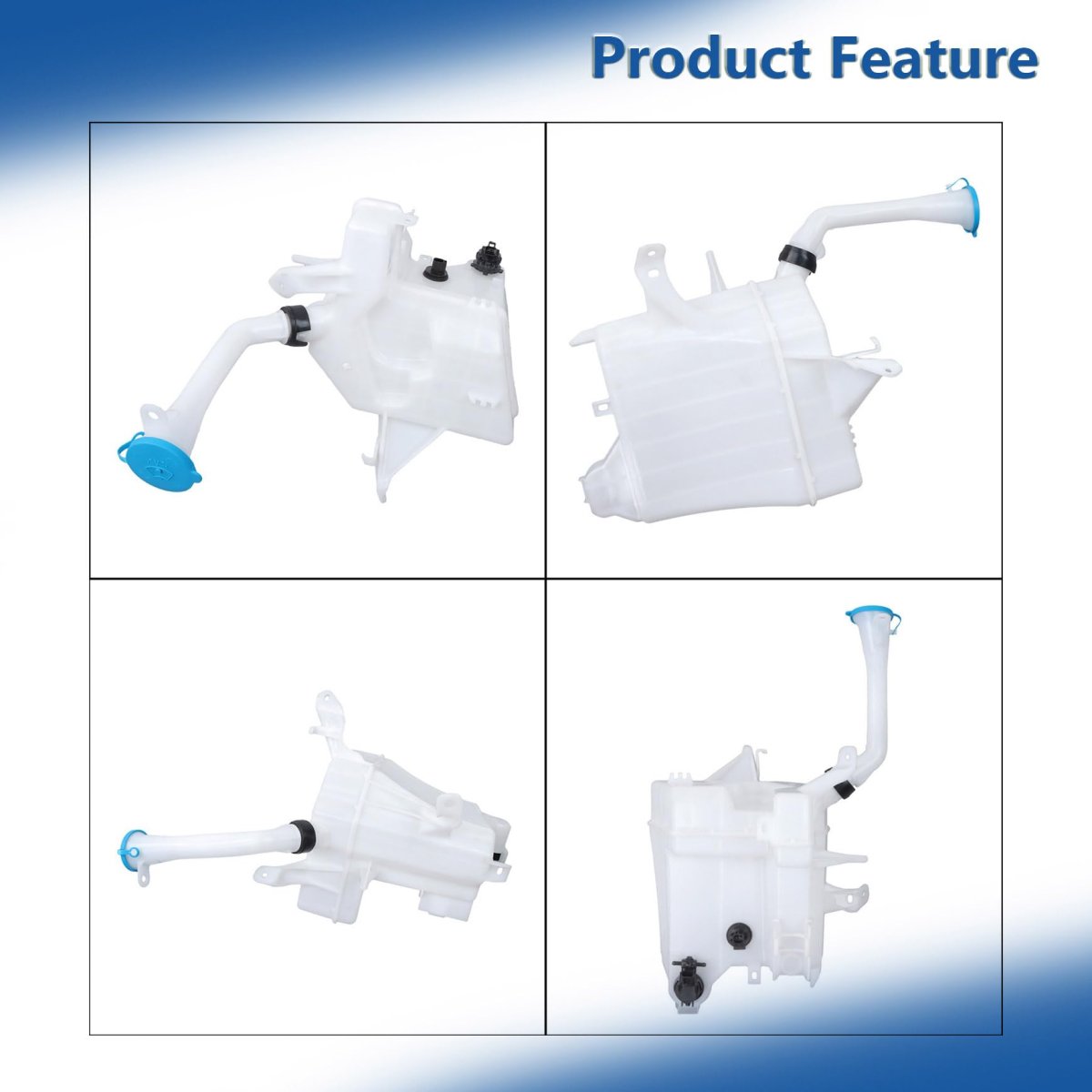 White Windshield Washer Fluid Reservoir Tank With Pump Replacement For Murano 2015-2018 28910-5aa0a