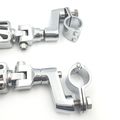 Front Offset Mount 1 5 Highway Radical Flame Foot Pegs Clamps For Honda Goldwing By Xkh