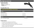 Front Right Passenger Side Lower Control Arm Compatible With 2017019 Jeep Compass 2 0l 2 4l 4-cylinder