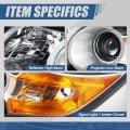 Auto Dynasty Headlights Assembly For 2014 2015 2016 2017 Honda Odyssey Driver Left Side Halogen Headlamps Replacement W