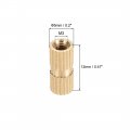 Uxcell Knurled Insert Nuts M3 X 12mm L 5mm Od Female Thread Brass Embedment Assortment Kit 50 Pcs