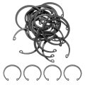 20pcs 1-21 32 42mm Internal Retaining Ring Circlip 65 Mn Spring Steel Snap Rings C-clips For Grooved Shafts Studs Black 