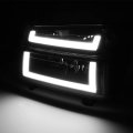 Auto Dynasty Dual Led Drl Black Housing Clear Corner Headlight Lamps Tool Kit Compatible With Chevy Colorado Gmc Canyon 04-12