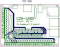 Electronics-salon Din Rail Mount Screw Terminal Block Adapter Module for Raspberry Pi 1 Model 2 3 B A