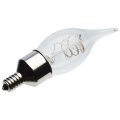 Satco S11526 Led Bulb 4w 40w Eq Ca11 Flame Tip Vintage Style Flex Gray Coil Filament 2700k Warm White E12 Candelabra Base