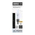 Satco S11526 Led Bulb 4w 40w Eq Ca11 Flame Tip Vintage Style Flex Gray Coil Filament 2700k Warm White E12 Candelabra Base