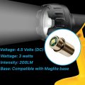 Hqrp High Power Bulb 2-pack Compatible With Maglight 2d 3d 2c 3c Cell Flashlight 180-200lm Halogen Xenon D30113730000 Lwsa201