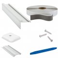 Recpro Rv Insert Roof Trim With 3 4 Leg Black Or White Color Options Pieces 92 Length Aluminum  Kit 20 Feet 