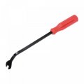 Uxcell 6 Inch All-purpose Black Oxide Manganese Steel Fastener Remover Clip Removal Tool With Red Plastic Handle For Window