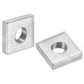 200pcs M5x11mmx3mm Square Nuts Carbon Steel Zinc Plated Coarse Thread Fasteners For Home Repairs And Professional Engineering 