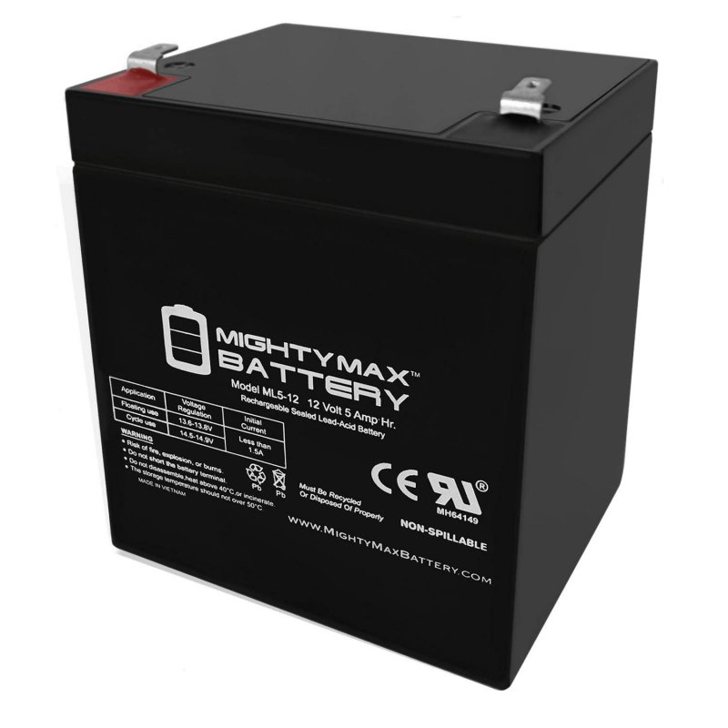 Mighty Max Battery Ml5-12 12v 5ah Replacement For Tripp Lite Internet525u Ups