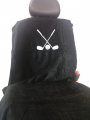Downard Automotive Golf Clubs Ball Logo Seat Towel Cover Black 100 Cotton Terry Velour Use As And Cover 