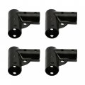 Plum Fittings 1 3 8 X Black Chain Link Fence Top Gate Corner Pressed Steel Elbow Pack Of 4 