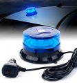 Lumenix Blue Led Mini Rooftop Beacon Light W Magnetic Base Strobe Warning Safety Flashing Security Police Lights For Pov 