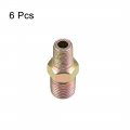 Uxcell Reducing Pipe Fitting Reducer Hex 1 8 Npt X 4 Bsp Male Connector 6pcs