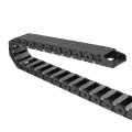 Drag Chain Cable Carrier Open Type With End Connectors 18x37mm 1 Meter Plastic For Electrical Cnc Router Machines Black 