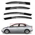 Side Window Visor Vent Rain Guard Deflector Replacement For 2006-2011 Honda Civic Sedan 
