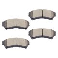 Front D1164 Ceramic Disc Brake Pad Set With Hardware For Ford Fusion 2006 2012 Lincoln Mkz Zephyr Mazda 6 Mercury Milan 4 