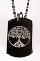 Celtic Tree Of Life Irish Logo Symbols Military Dog Tag Luggage Key Chain Metal Necklace 