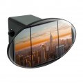 New York Skyline Sunset Penthouse Suite View Oval Tow Trailer Hitch Cover Plug Insert