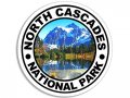 Round North Cascades National Park Sticker Wash Washington Wa Rv Hike 3 Inch