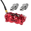 2pcs Brake Adapter Fittings For Use With Lines Clutch Turbo Oil Feed M10 X 1 0 Metric 10mm To 3an -3 An3