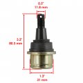 Caltric Front Suspension Lower Upper Ball Joint Compatible With Can-am Commander 800 4x4 2011-2012