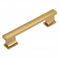 Cosmas 10 Pack 702-4gc Gold Champagne Contemporary Cabinet Hardware Handle Pull 4 Inch 102mm Hole Centers 