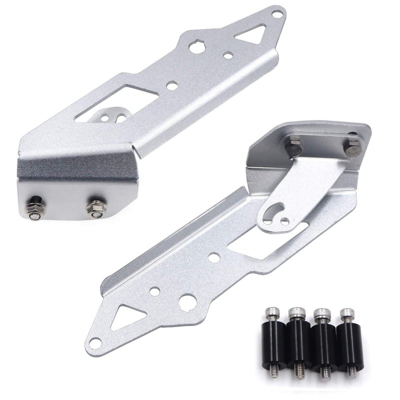 Motorcycle Left And Right Spot Light Bracket For R1200gs Lc 2013 2018 Adv 2014 Silver Aluminum Gzsp Gs1 004