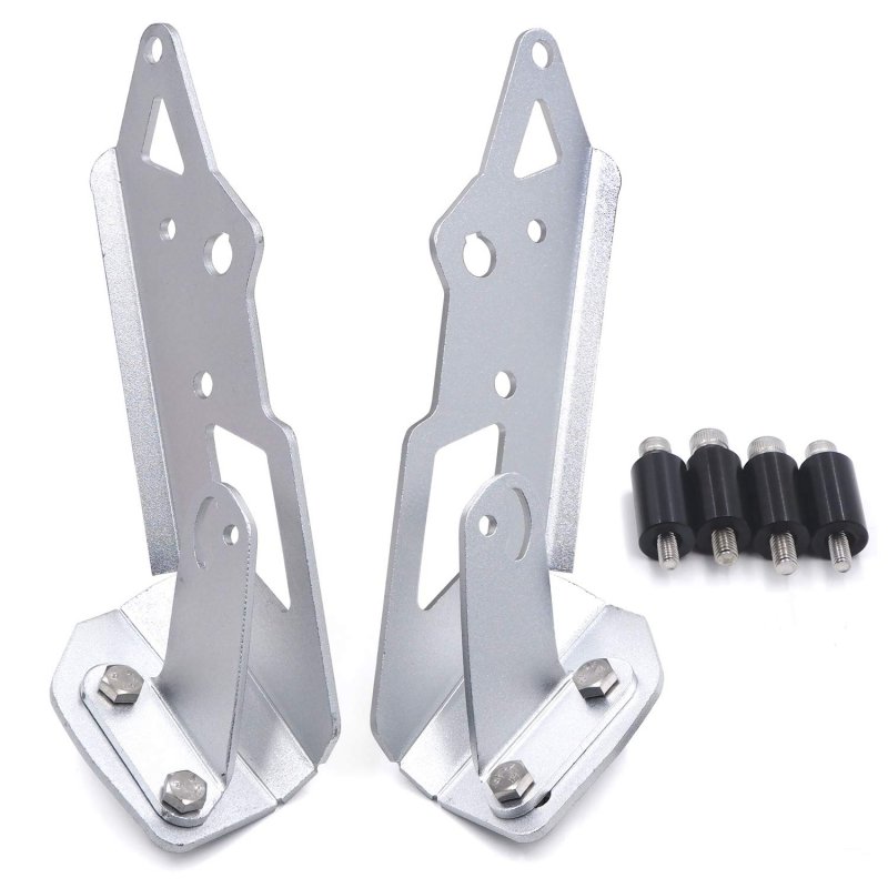 Motorcycle Left And Right Spot Light Bracket For R1200gs Lc 2013 2018 Adv 2014 Silver Aluminum Gzsp Gs1 004