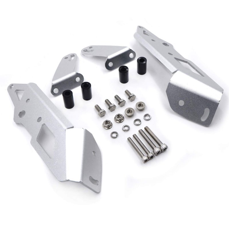 Motorcycle Left And Right Spot Light Bracket For R1200gs Lc 2013 2018 Adv 2014 Silver Aluminum Gzsp Gs1 004