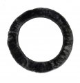 Aegis Cover Luxury Australian Sheepskin Steering Wheel Charcoal 